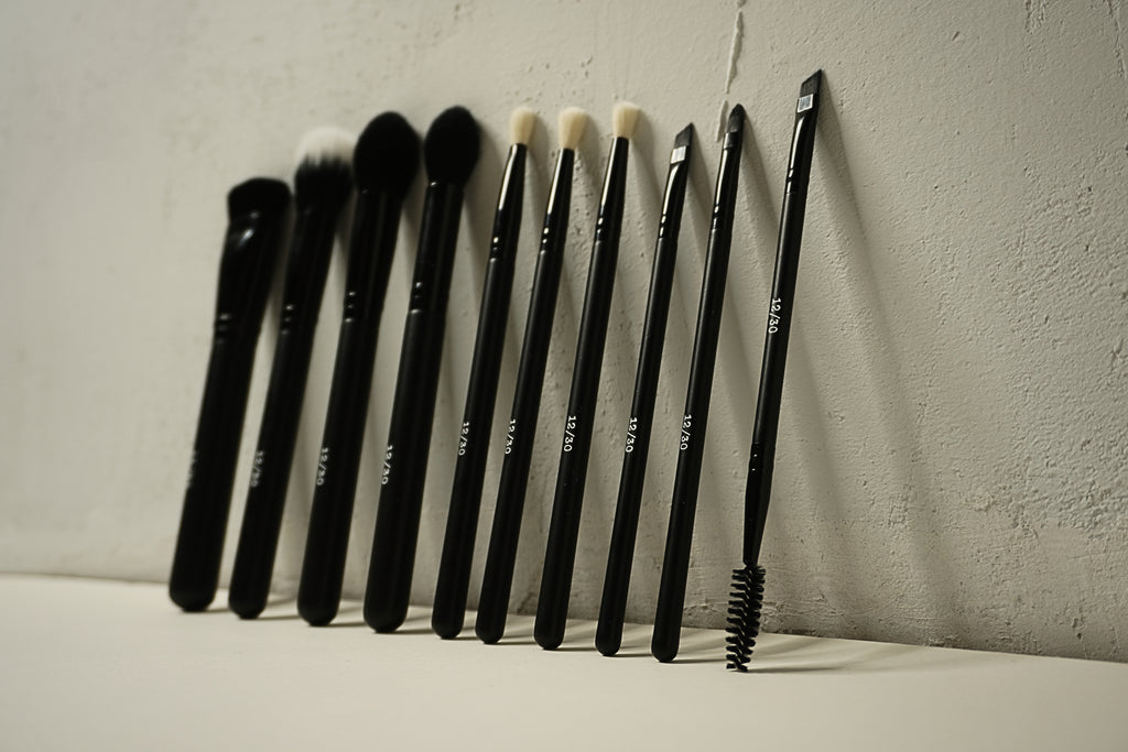 The 12/30 Essential Set:  10-Piece Full Face Vegan Brushes